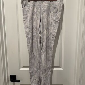 Lululemon Athletica White Patterned Leggings